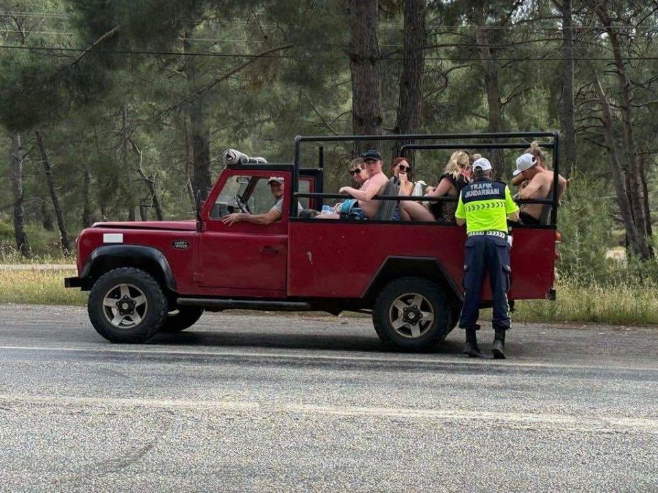 Muğla'da safari araçlarına denetim