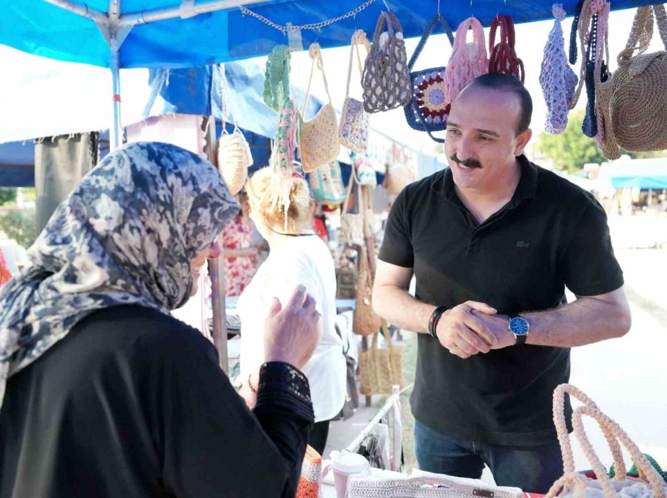 Konyaaltı'nda üreten kadınlar destekleniyor