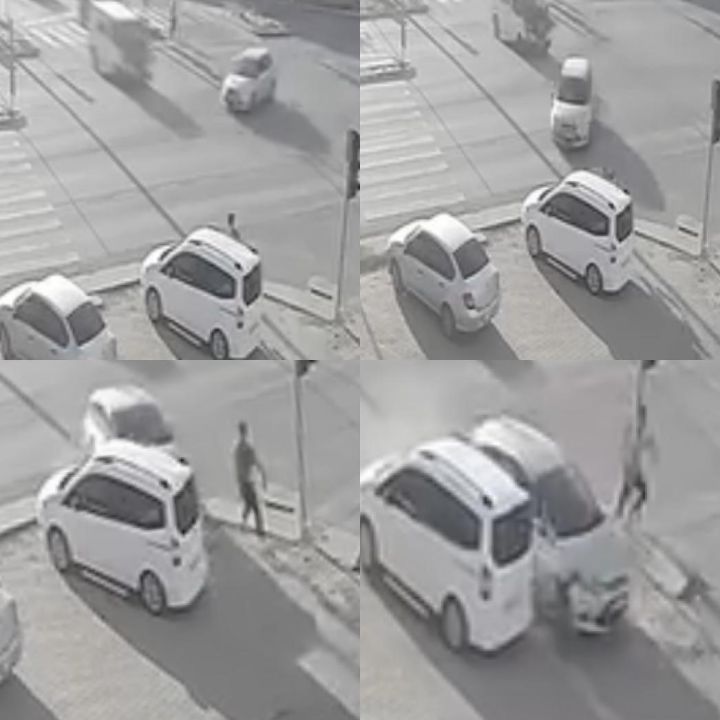 İki  ayrı kazada saniselerle ölümden kurtuluş: O anlar kamerada