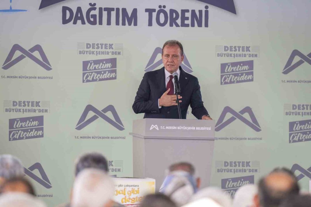 Mersin’de üreticiye ekipman desteği