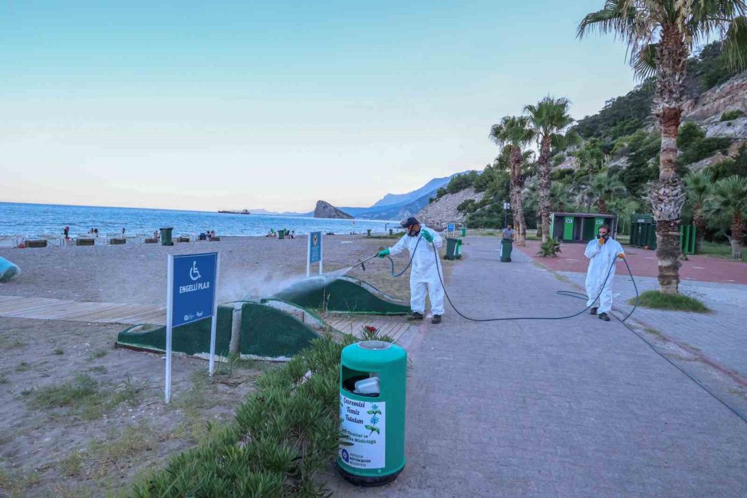 Antalya’da haşerelere karşı mücadele çalışmaları mesire alanlarında da sürüyor