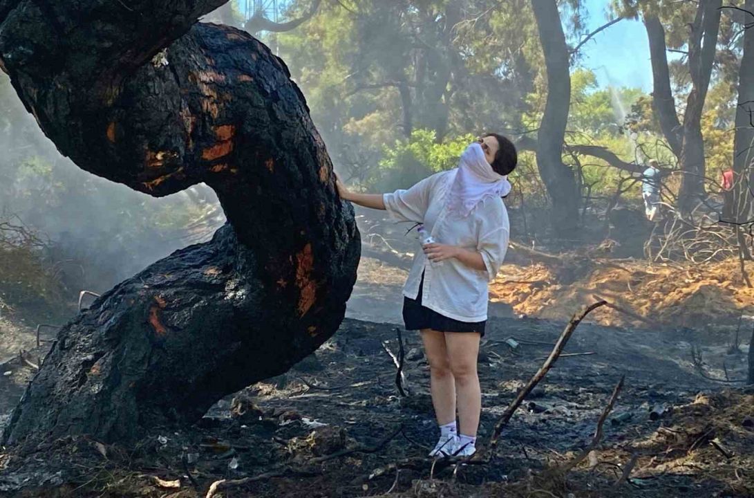 Antalya’daki orman yangınında duygulandıran anlar