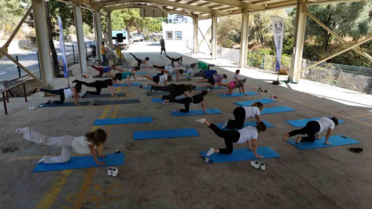 Bodrum’da açık hava spor günü