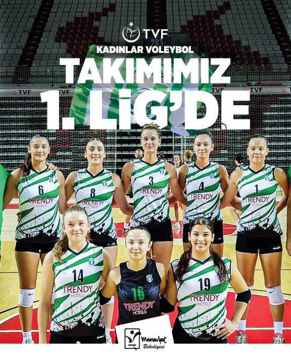 Manavgat kadın voleybol takımı 1. Lig'de