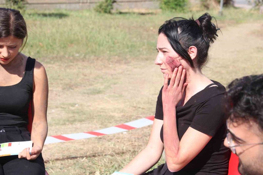 Fethiye Devlet Hastanesi’nde Afet Tatbikatı gerçeğini aratmadı