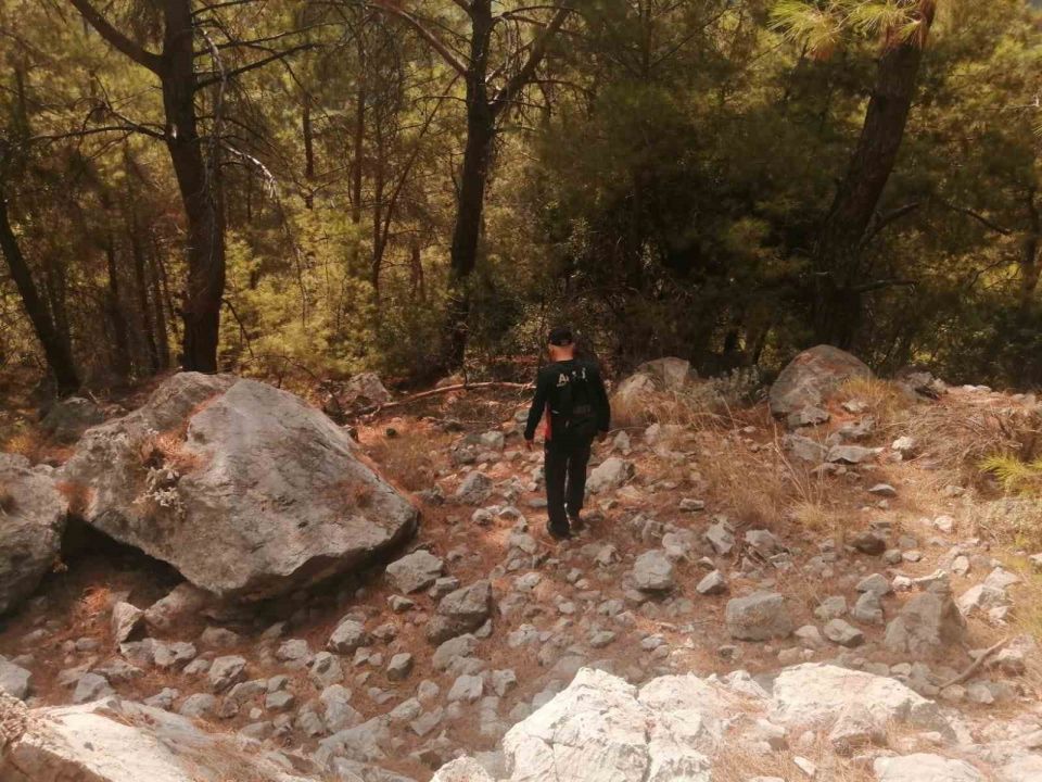 Likya Yolu’nda kaybolan Çinli turistin cansız bedenine ulaşıldı