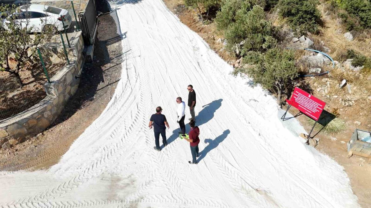 Bodrum Belediyesi üstyapı çalışmalarını sürdürüyor