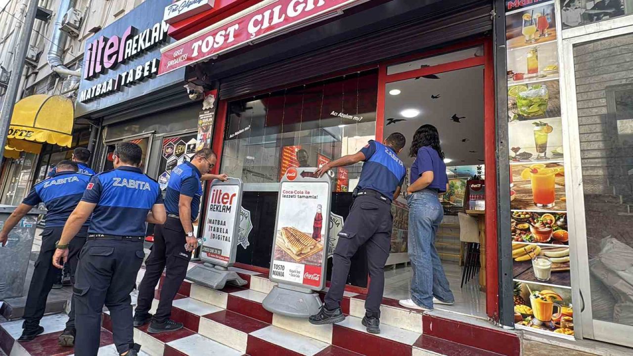 Tarsus’ta kaldırım işgaline karşı sıkı denetim