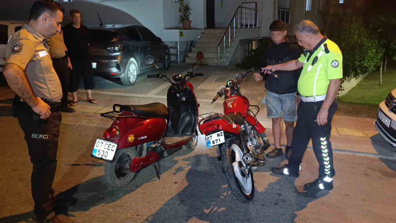 Manavgat’ta mahalle sakinlerine uykuyu zehir eden motosikletlilere gece baskını