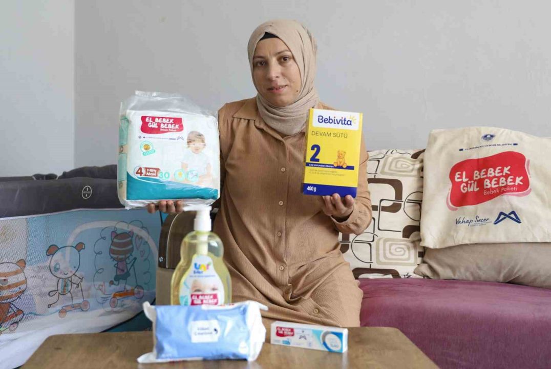 Mersin’de ’El Bebek Gül Bebek’ projesi ile ailelere 53 bin 113 paket destek sağlandı
