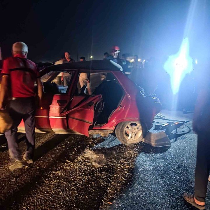 Mersin’de iki otomobil çarpıştı: 1 ölü, 4 yaralı