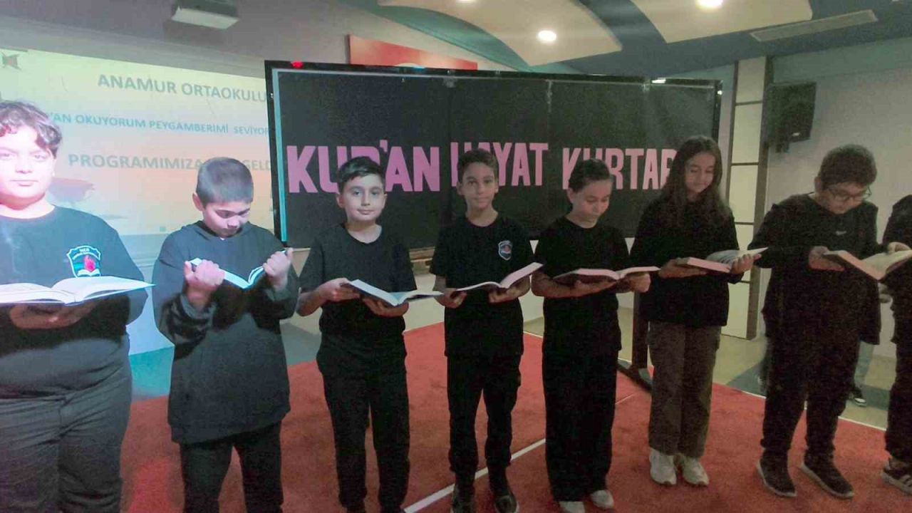 Anamur’da ’Kur’an okuyorum, peygamberimi seviyorum’ programı büyük ilgi gördü