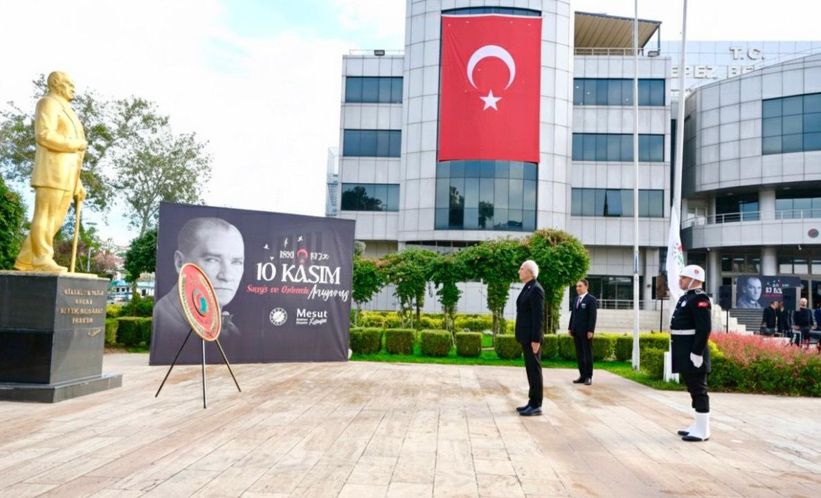 Kepez'de 10 Kasım Atatürk'ü anma töreni