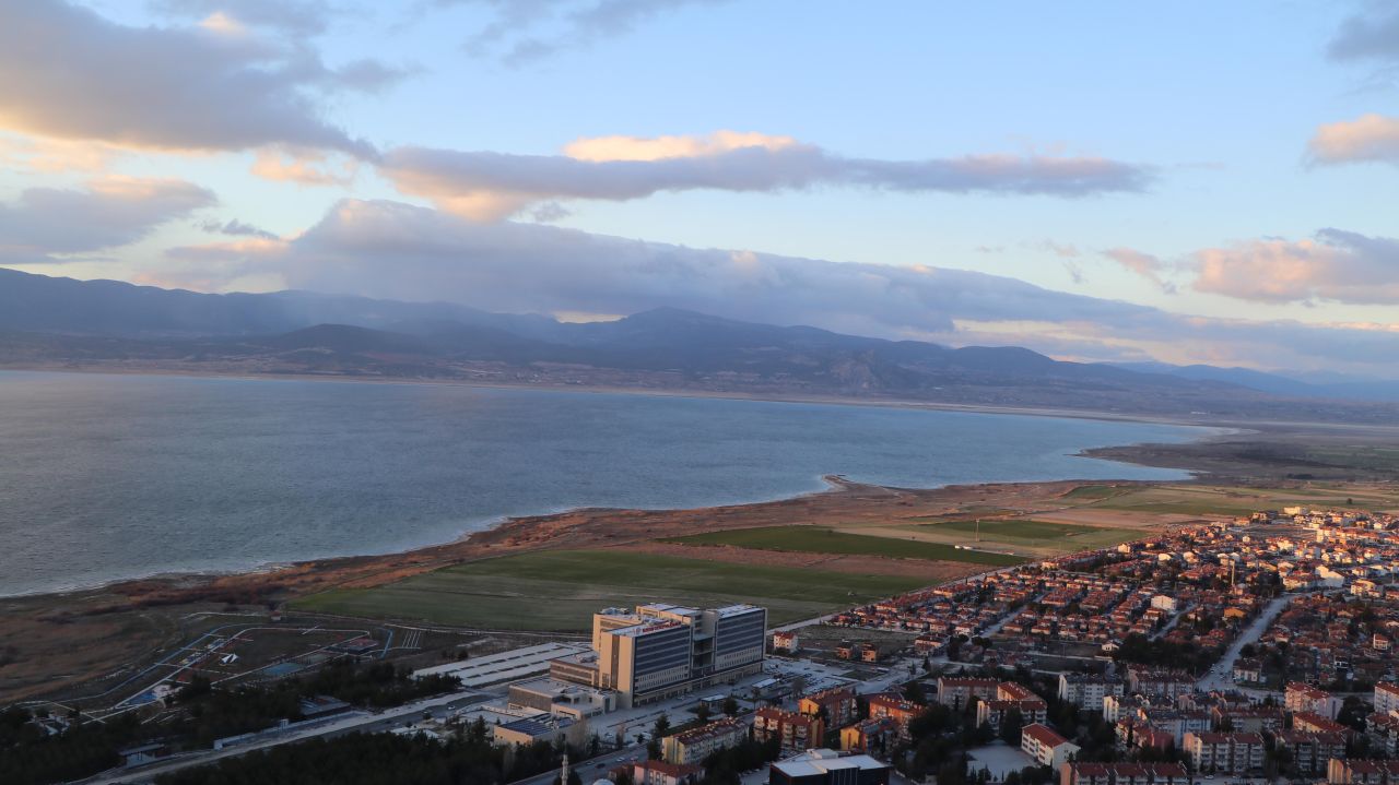 Burdur Gölü'nde su seviyesi 16 santim yükseldi