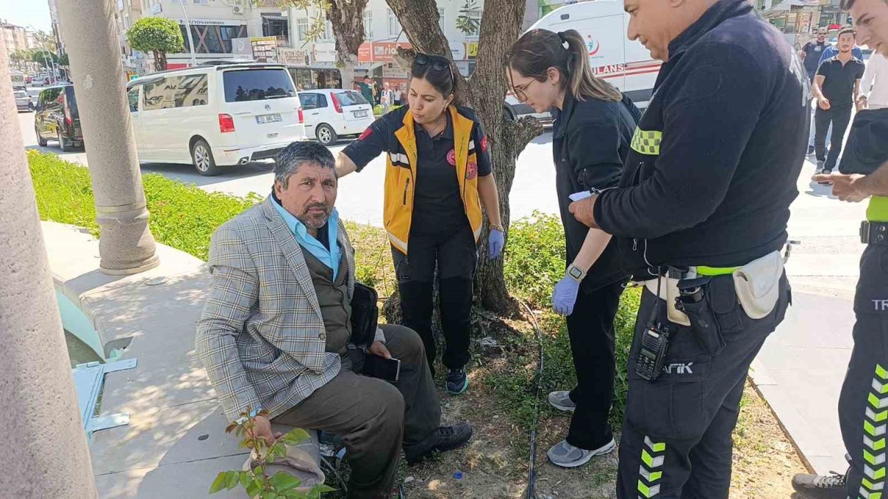 Yaya geçidinde aracın çarptığı kişi yaralandı