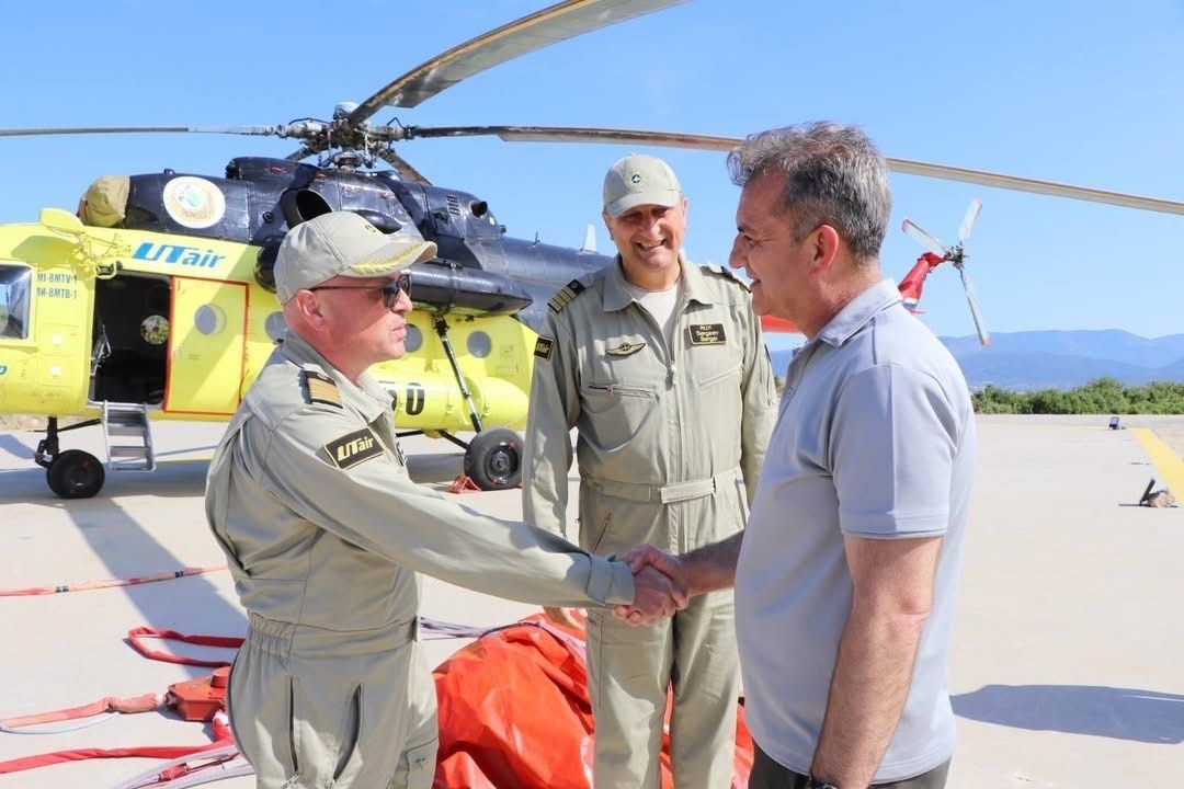 Yatağan’da konuşlu yangın söndürme helikopteri hizmete başladı