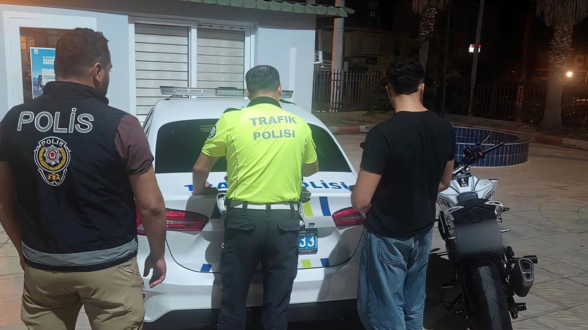 Mersin’de tek teker şov pahalıya patladı: 46 bin TL ceza kesildi