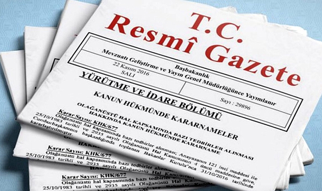 Resmi Gazete yayınlandı mı? Hangi kararlar var? Yeni sayısı çıktı mı? Bugün ki kararlar neler!