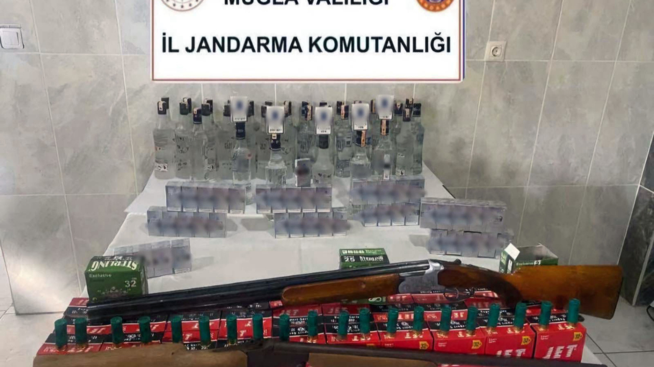 Yatağan’da kaçak alkol ve sigara operasyonu