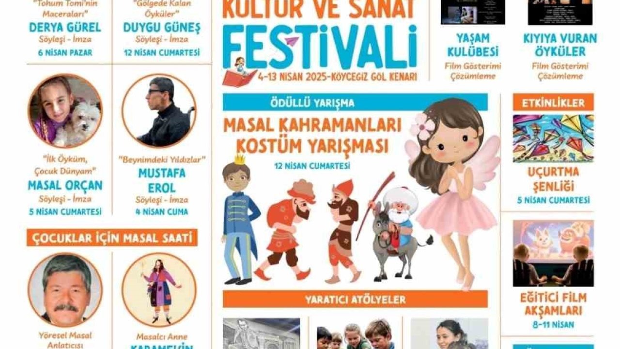Yazarlar, Atölyeler, Tiyatrolar! Köyceğiz Çocuk Kitapları Festivali Başlıyor
