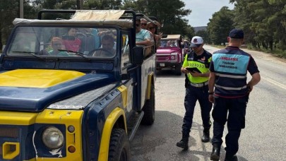 Muğla'da safari araçlarına denetim