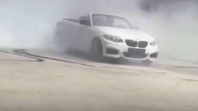 Cadde ortasında drift atan sürücüye 46 bin TL ceza