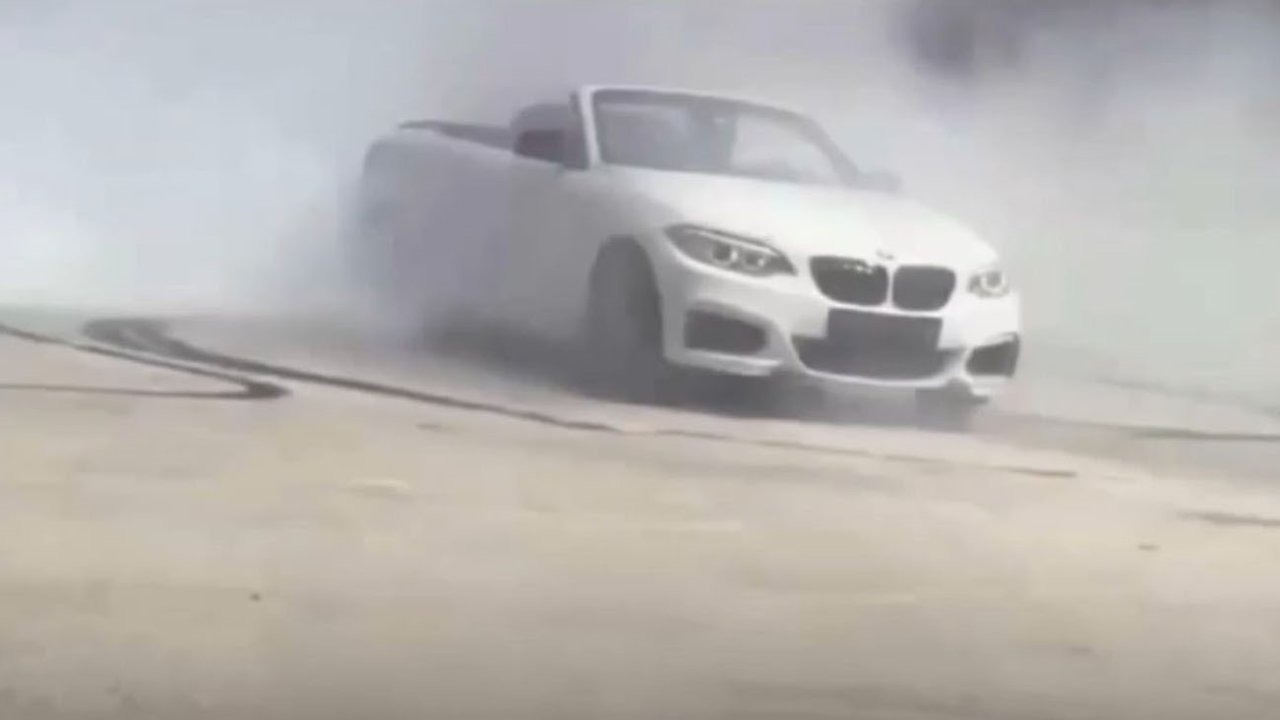 Cadde ortasında drift atan sürücüye 46 bin TL ceza