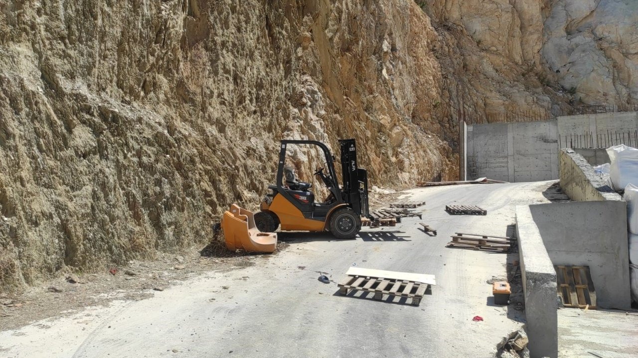 Milas OSB’de forklift kazası