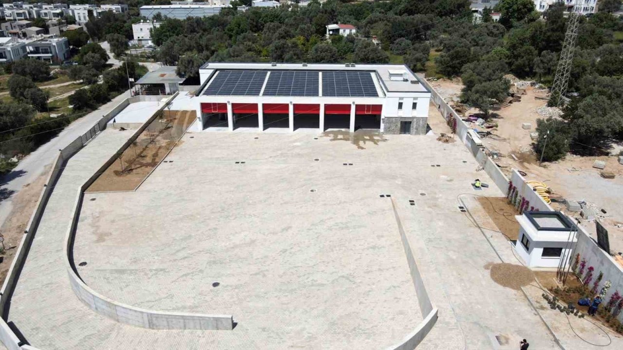 Bodrum itfaiye binası tamamlandı