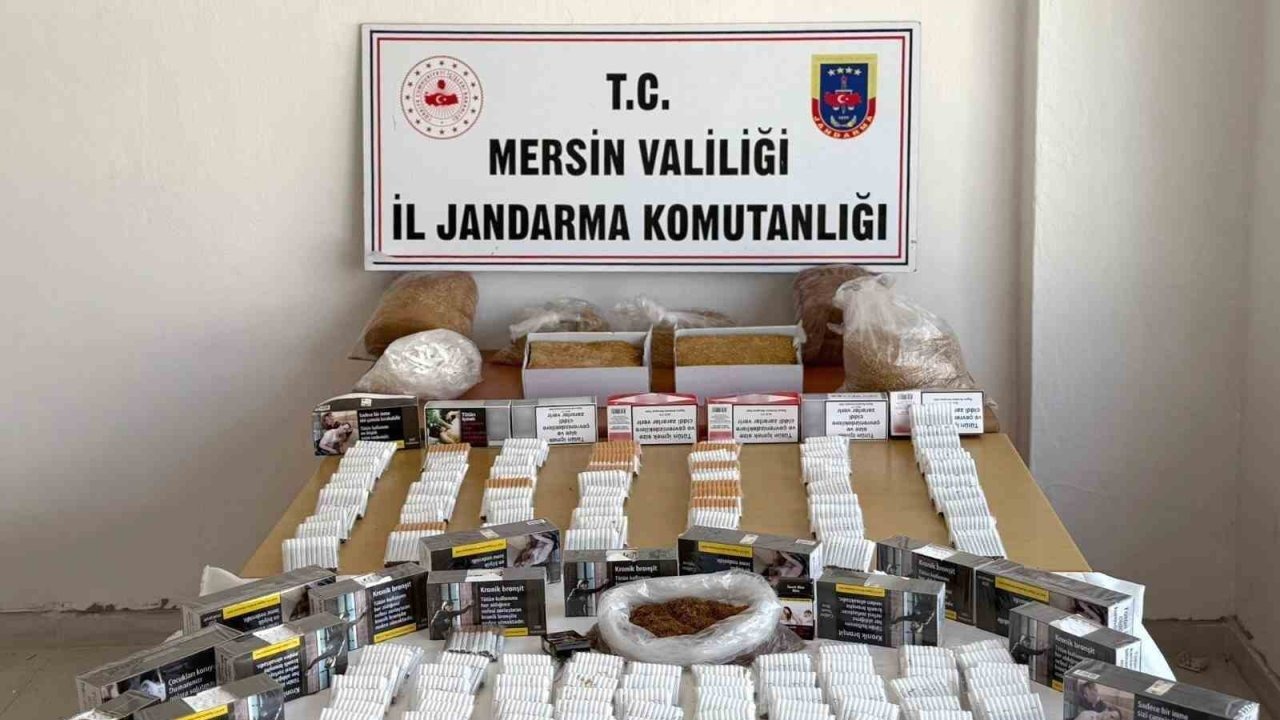 Mersin’de kaçak makaron operasyonu: 3 gözaltı