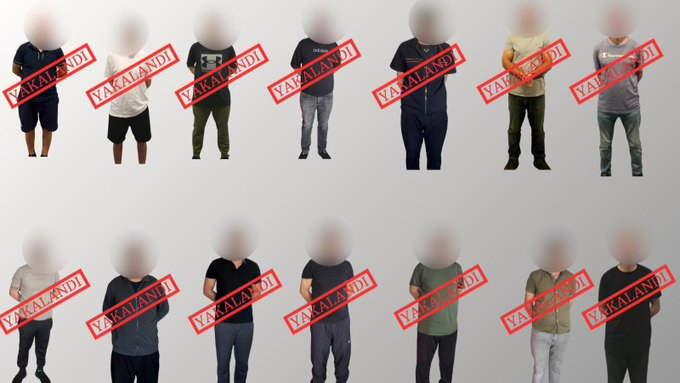Kırmızı bültenle ve ulusal seviyede aranan 14 suçlu Türkiye’ye getirildi