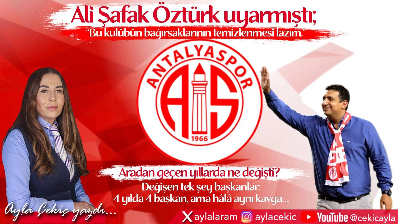 Ali Şafak Öztürk Haklıymış! Neden mi?