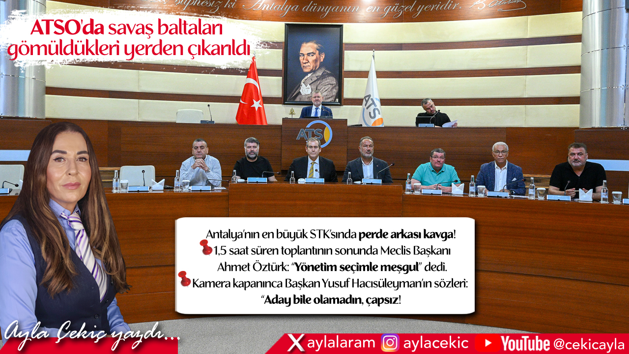 ATSO'da savaş baltaları gömüldükleri yerden çıkarıldı