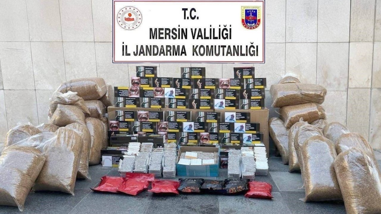 Mersin’de kaçak makaron operasyonu: 3 gözaltı