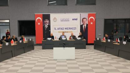 AFAD Koordinasyon toplantısı Vali Akbıyık başkanlığında yapıldı