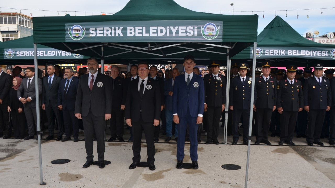 Serik'te 10 Kasım töreni