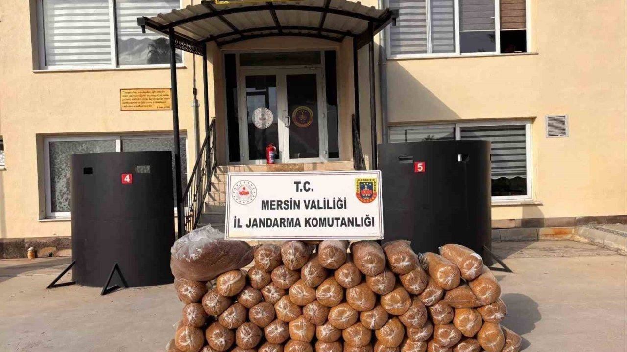 Mersin’de 335 kilo kaçak tütün ele geçirildi