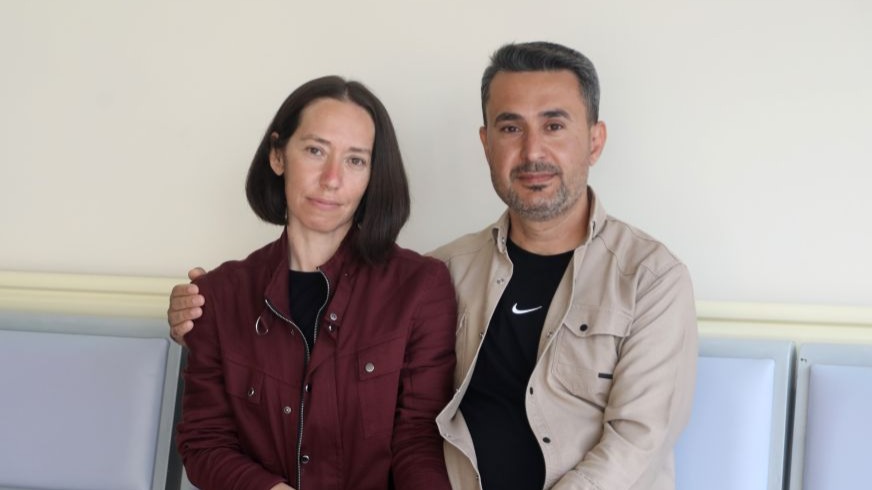 Eşinin 14 Şubat'ta bağışladığı böbrekle yeni hayatına başladı