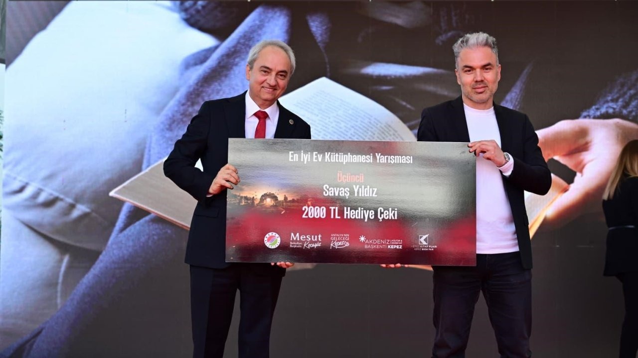Kepez’de Antalya’nın en iyi ev kütüphaneleri ödüllendirildi