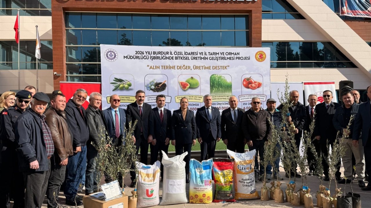 Üreticilere tohum ve fidan dağıtıldı