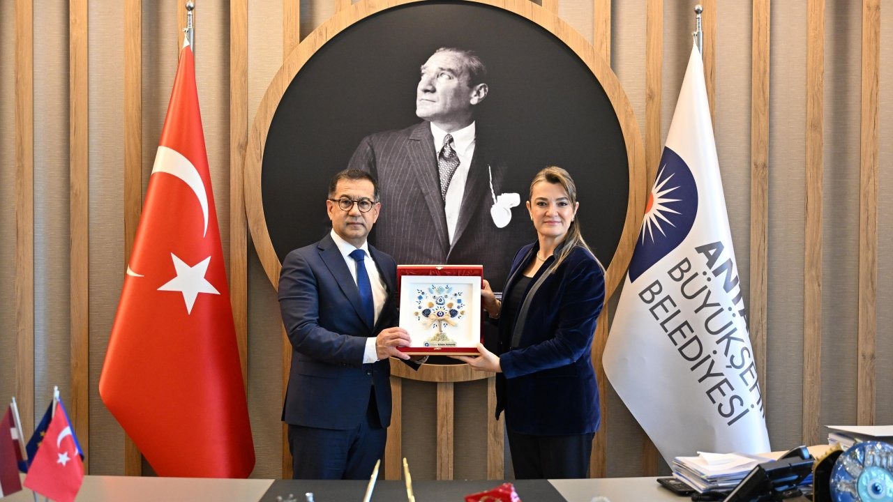 Büyükşehir'e Letonya Büyükelçisi'nden ziyaret
