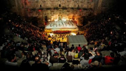 Aspendos Antik Tiyatrosu'nda "Gençlik ve Spor Şöleni" düzenlendi