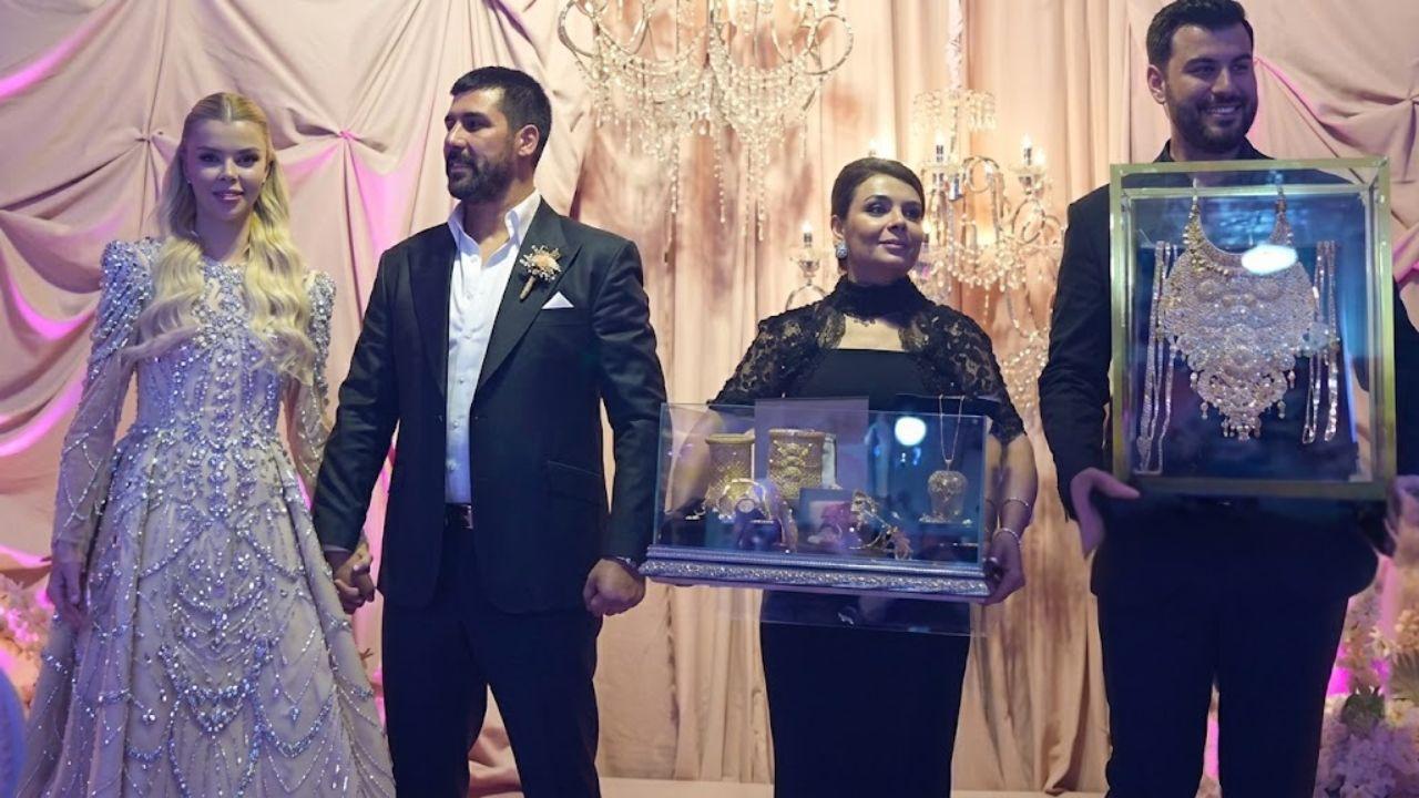 Çağla Öz ve Vanlı Kara Haydar nişanlandı! İşte kilolarca altınların takıldığı görkemli tören