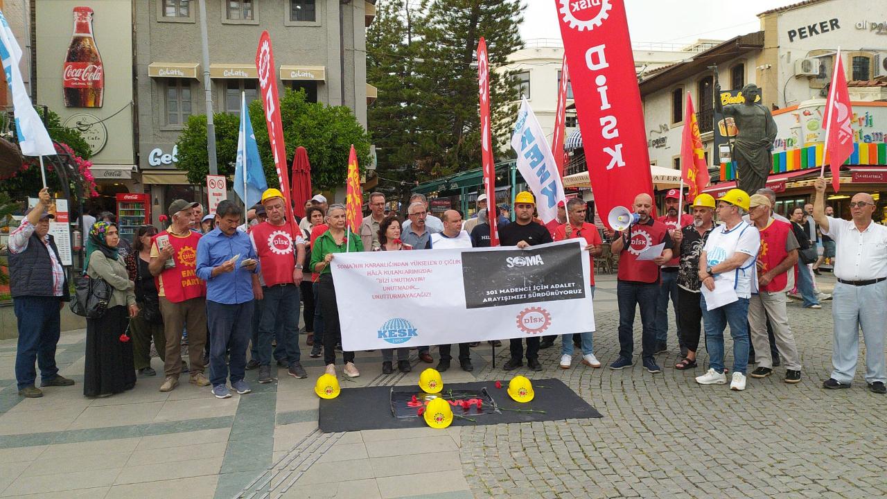 DİSK ve KESK’ten Attalos’ta Soma tepkisi
