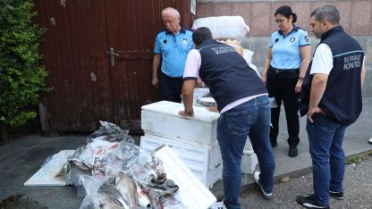 Antalya Otogarı'nda uygunsuz koşullarda taşınan balıklara el konuldu