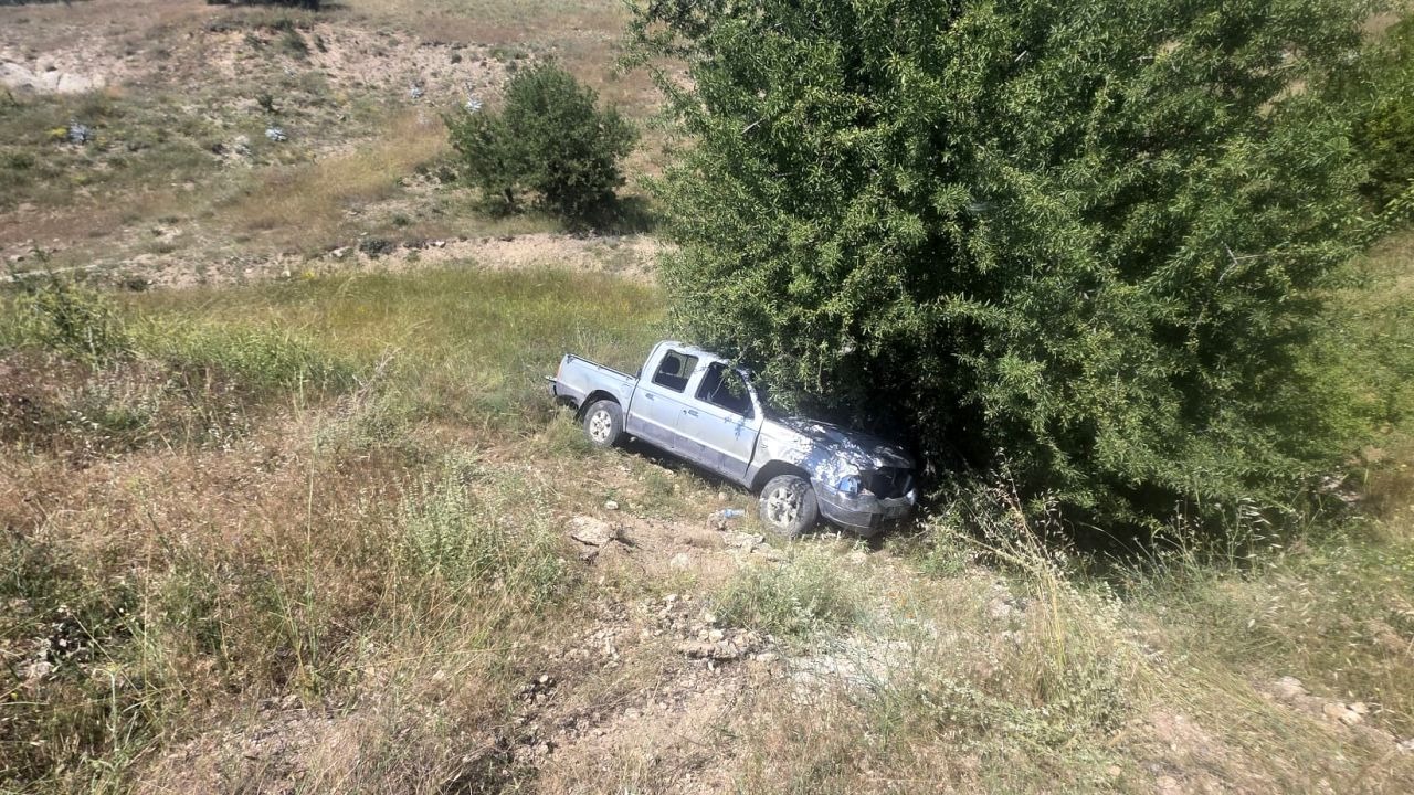 Kamyonet dereye uçtu: 2 yaralı