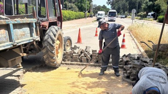 Kemer'de altyapı çalışmaları