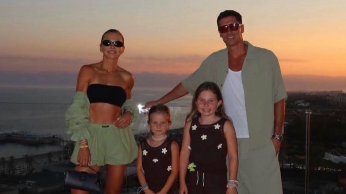 Lewandowski ailesiyle Antalya'da tatilde