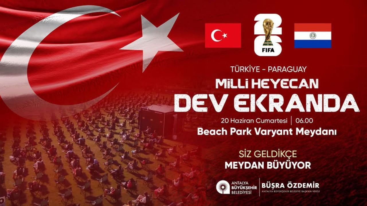 Milli maç heyecanı Varyant Meydanı'nda yaşanacak
