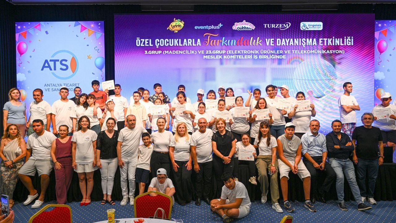 Özel çocukların mutluluğu ATSO’da buluştu